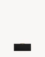 YSL Midnight Small Clutch In Smooth Leather